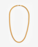 8mm Miami Cuban Link Chain - Gold