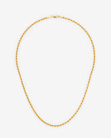 925 2mm Rope Chain - Gold