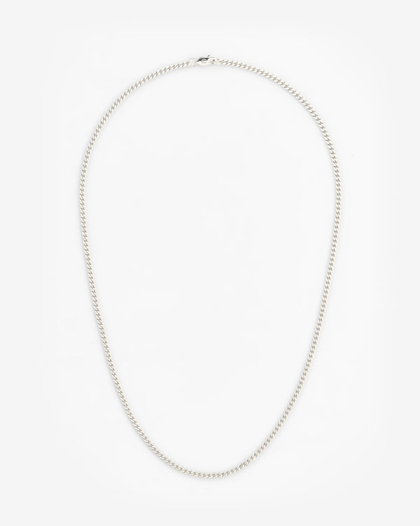 925 3mm Cuban Chain - Silver