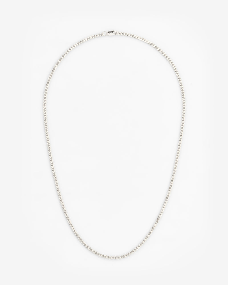 925 3mm Cuban Chain - Silver