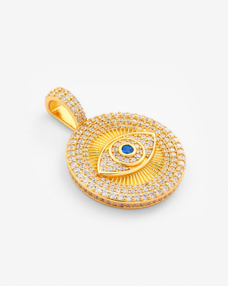 Iced Eye Pendant - Gold