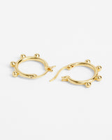 Bobble Hoop Earrings - Gold