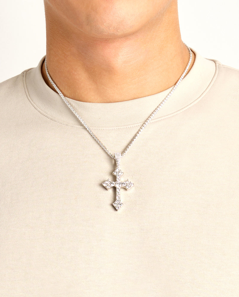 Iced Celtic Cross Pendant