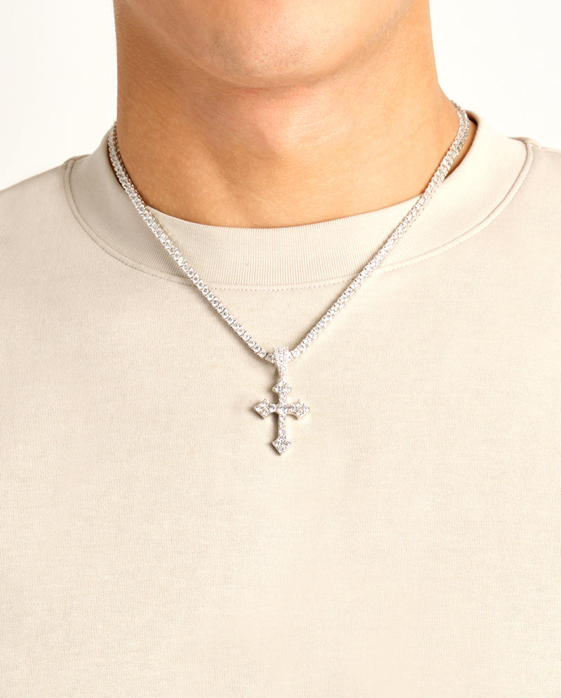 Iced Celtic Cross Pendant