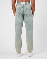 Straight Leg Denim Jeans - Vintage Blue