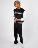 Cernucci Varsity Bomber Jacket - Black