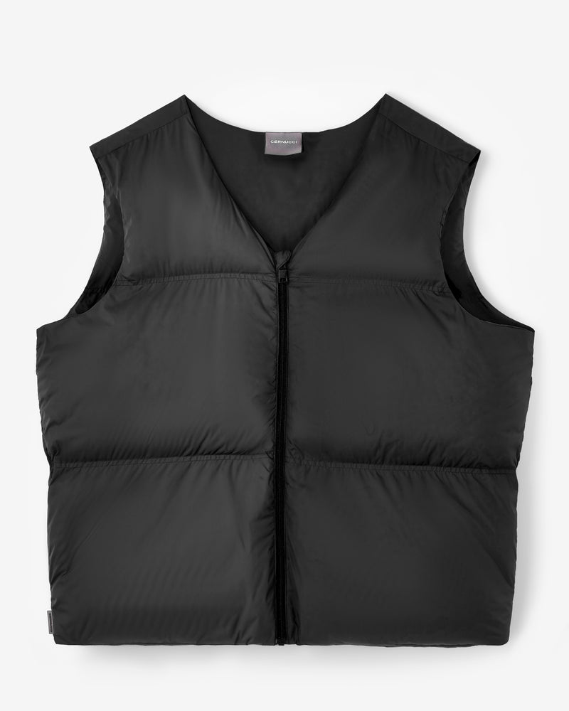 Cernucci Puffer Gilet - Black