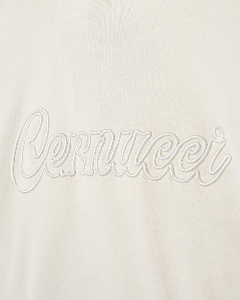 Cernucci Embroidered Hoodie - Ecru