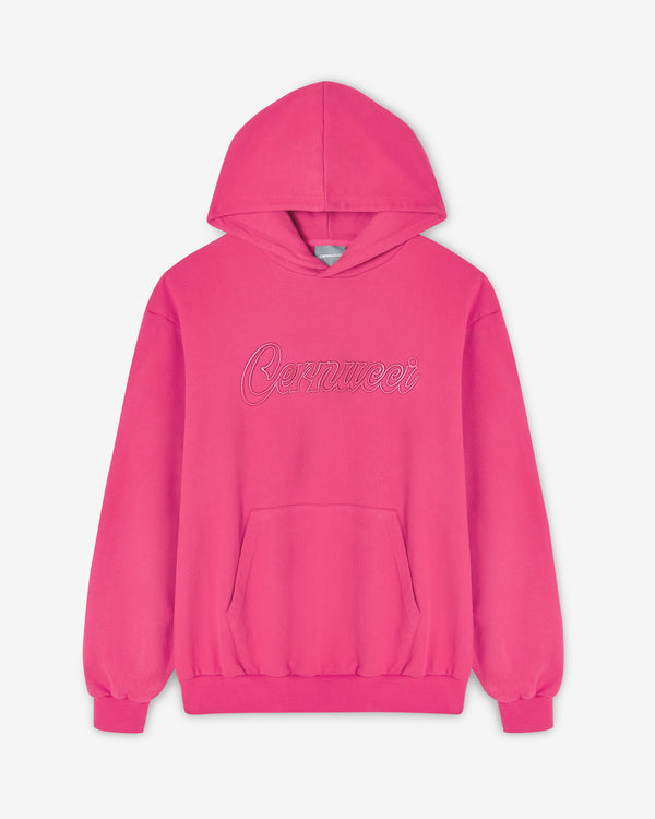 Cernucci Embroidered Hoodie - Pink