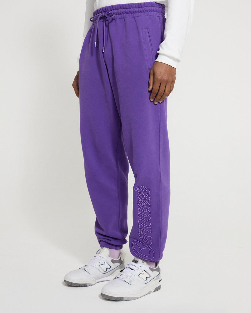 Cernucci Embroidered Jogger - Purple