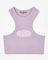 Cernucci Logo Super Crop Racer Vest - Purple