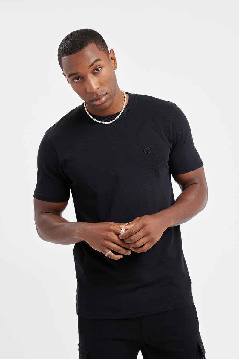 Slim Fit C T-Shirt - Black