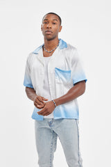 Cernucci Satin Ombre Shirt - Ecru