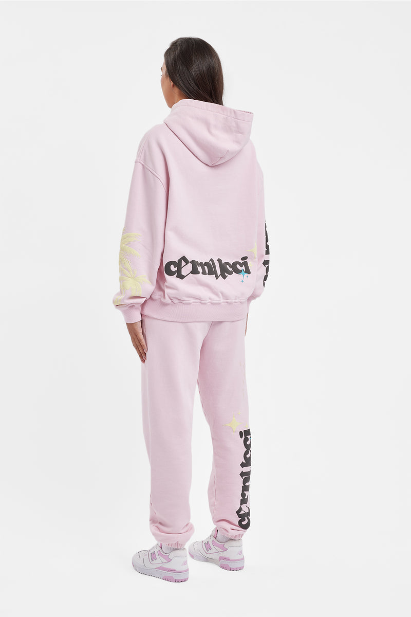 Cernucci La Vision Oversized Hoodie - Pink