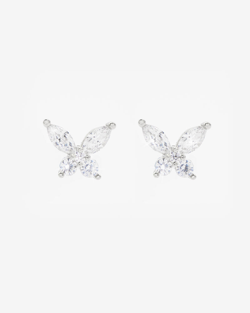 Iced Butterfly Earrings