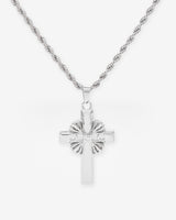 Floral Wrap Cross Pendant