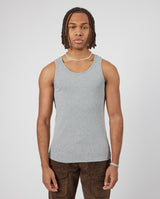 Slim Ribbed Vest - Grey