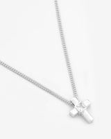 Iced Cross Box Chain Necklace