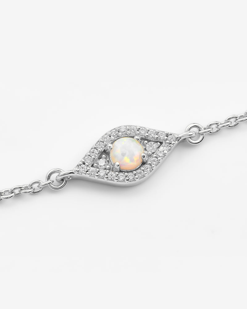 Iced Opal Mini Evil Eye Bracelet