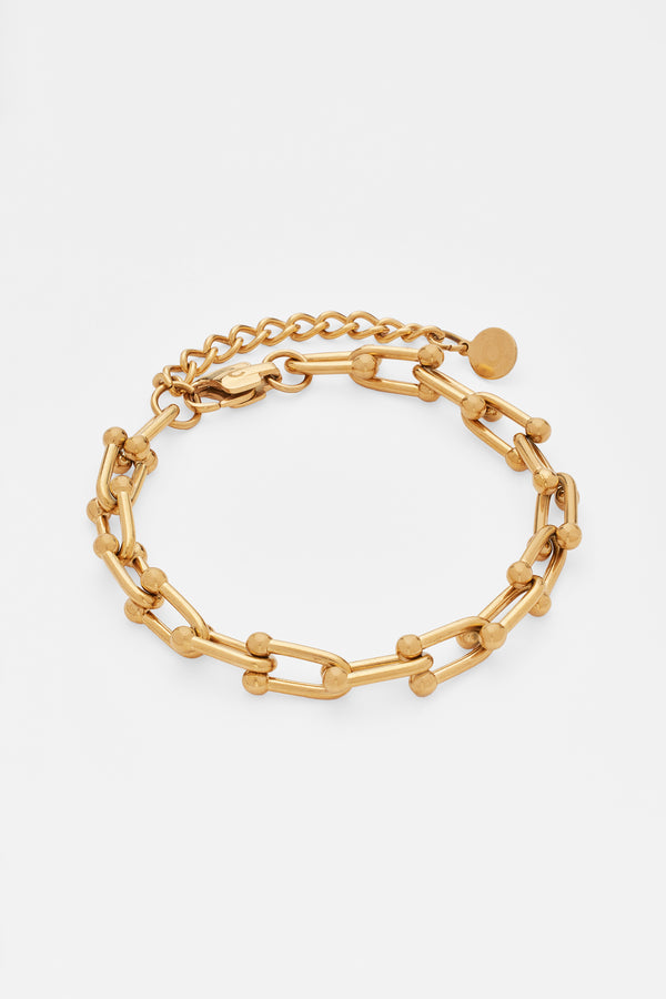 Industrial Link Bracelet - Gold