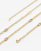 Iced Gem Waist Chain - Gold