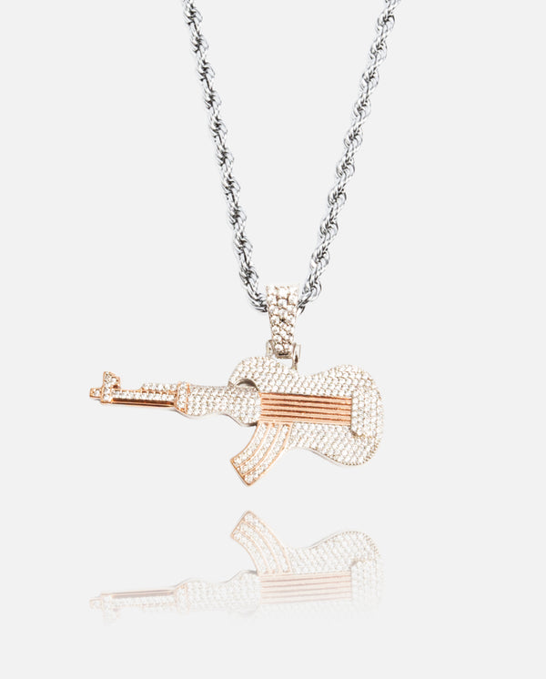 Guitar Pendant - 2 Tone