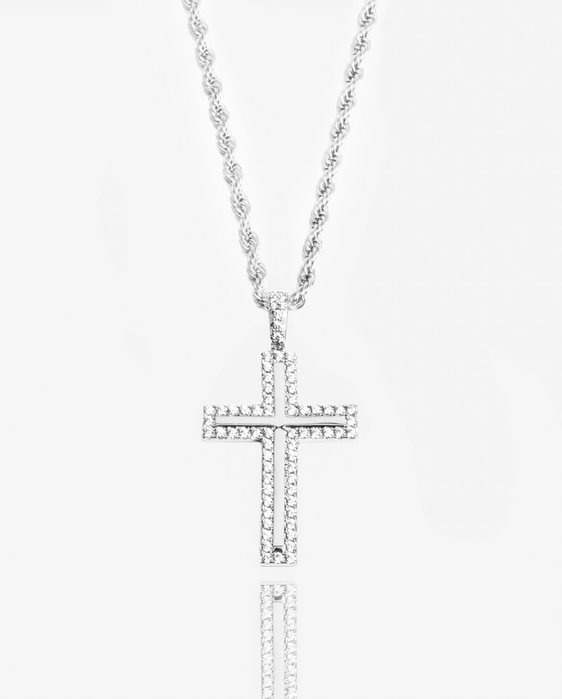 Iced Cross Pendant