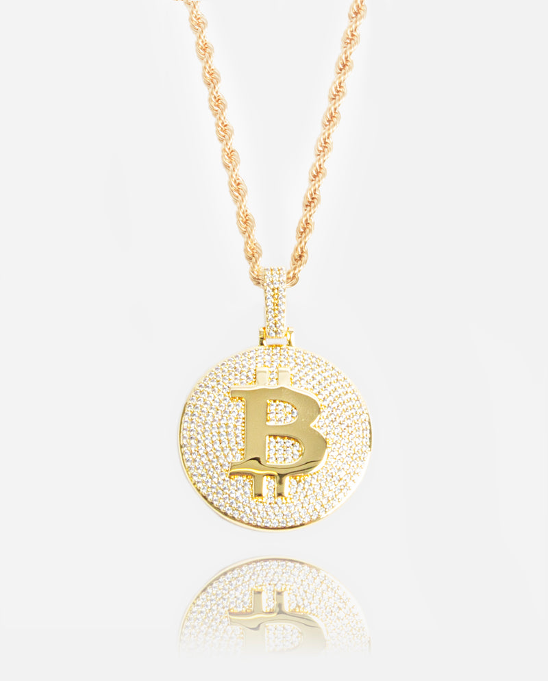 Bitcoin Pendant - Gold