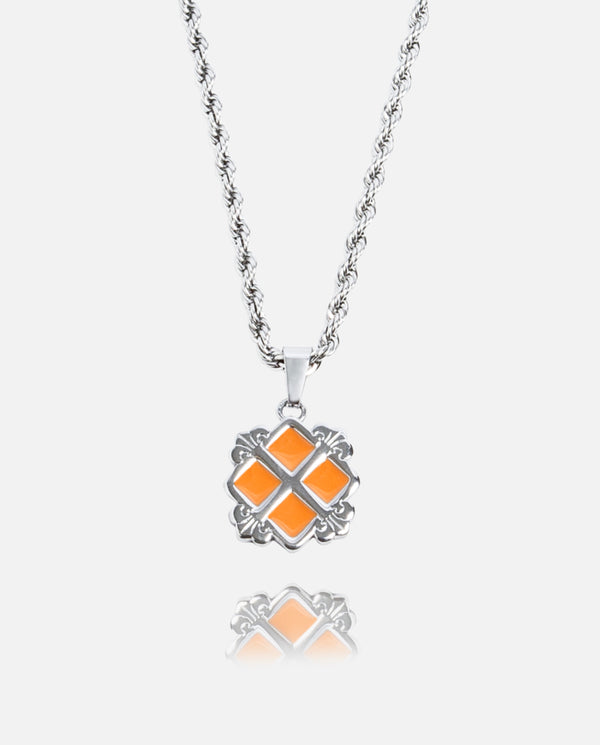 Orange Royal Cross Pendant