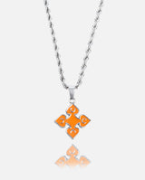 Orange Spade Pendant