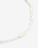 Mixed Shape Pearl Necklace - Gold