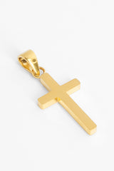 Plain Cross Pendant - Gold