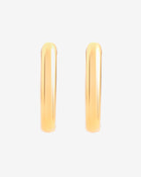 Rectangular Hoop Earrings - Gold