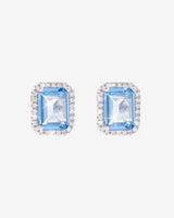 Rectangular Stone Earrings