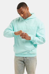 Cernucci Puff Print Hoodie - Aqua