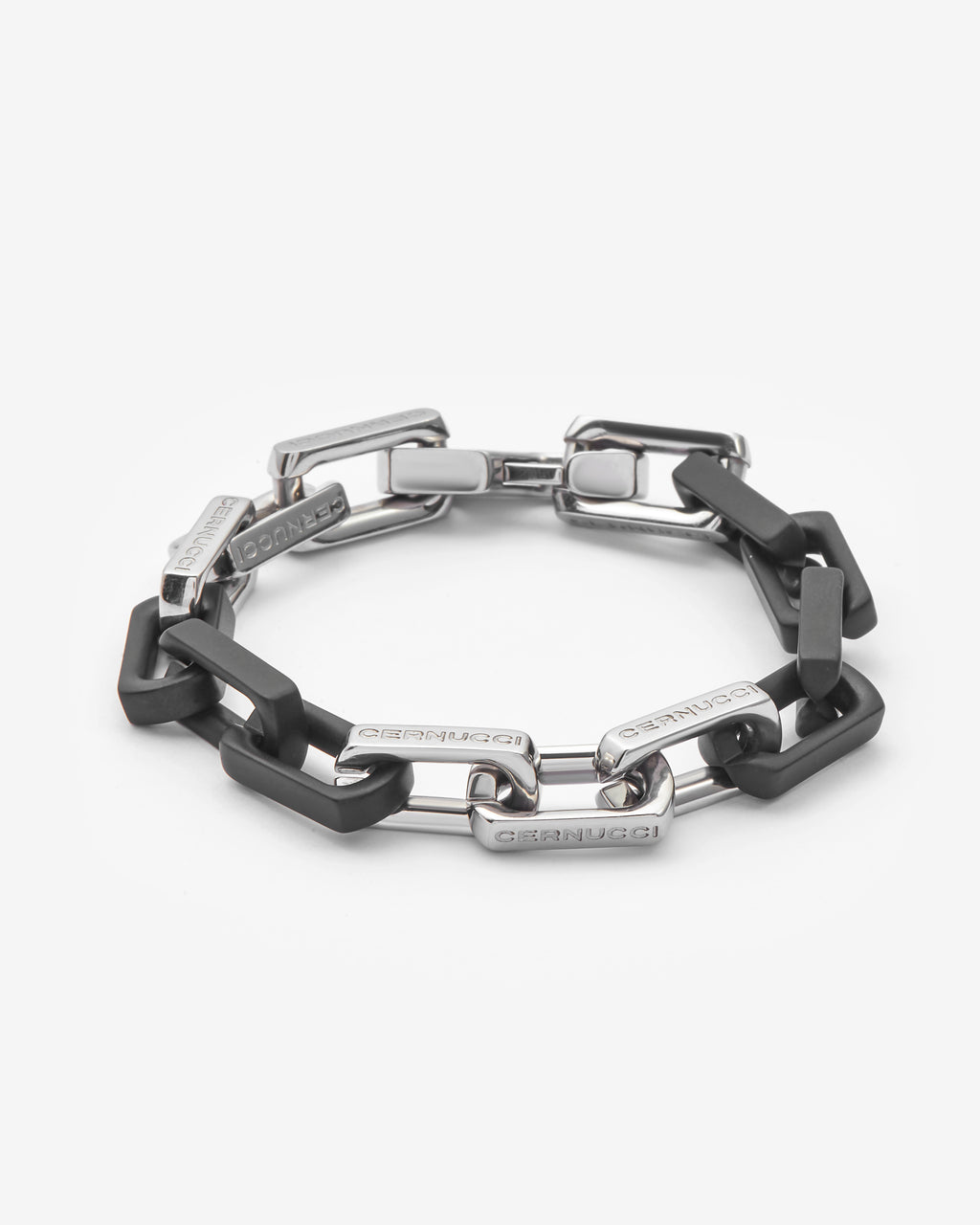 Louis Vuitton Monogram Chain Bracelet Silver Metal. Size M