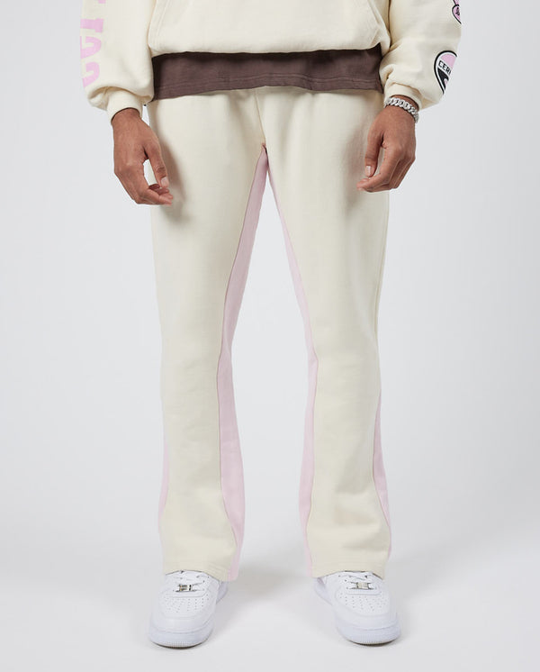 Panelled Jogger - Ecru