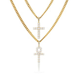 Cross + Ankh Pendant Bundle - Gold - Cernucci