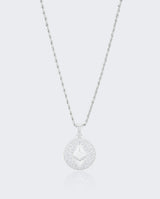 Ethereum Pendant - White Gold - Cernucci