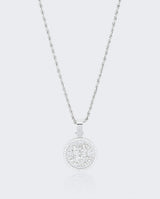 Gemini Zodiac Pendant - White Gold - Cernucci