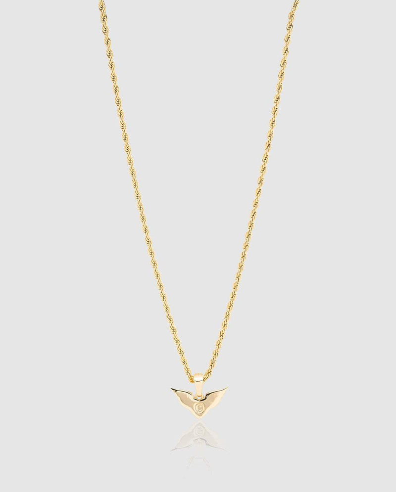 Heart Wings Pendant - Gold - Cernucci