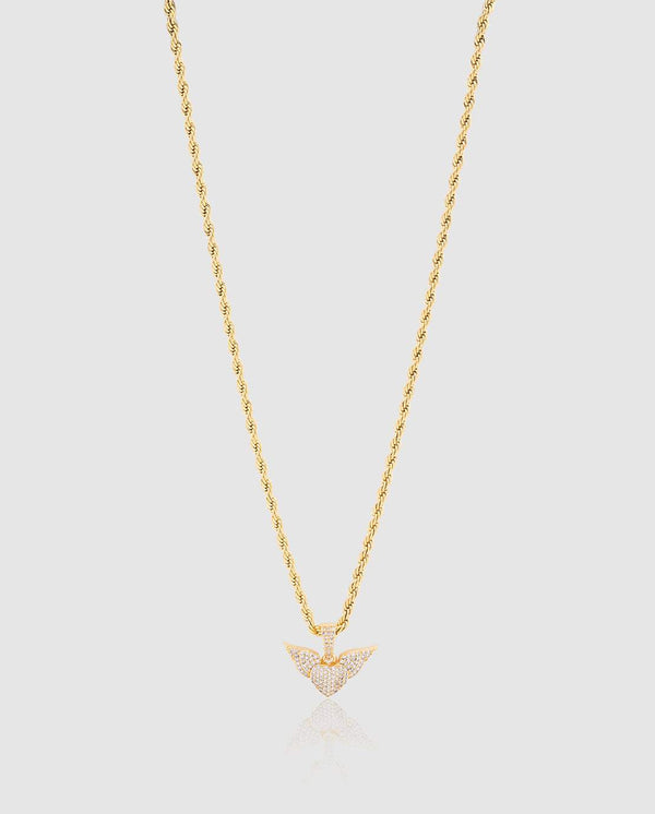 Heart Wings Pendant - Gold - Cernucci