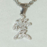 Japanese Love Pendant - White Gold - Cernucci