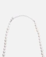 JM10 Iced Smiley Pearl Necklace - Cernucci