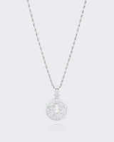 Leo Zodiac Pendant - White Gold - Cernucci